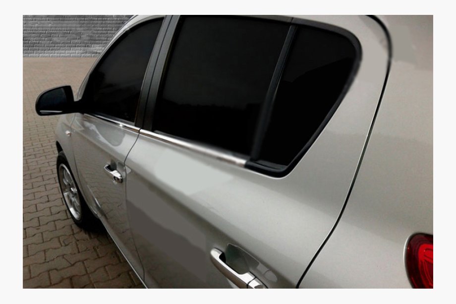 Hyundai I-20 2008-2012 Fensterzierleisten unten Edelstahl (6 Stk.) Image