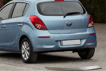 Hyundai I-20 2012-2014 Heckstoßstangenschutz OmsaLine (Edelstahl) Foto 1