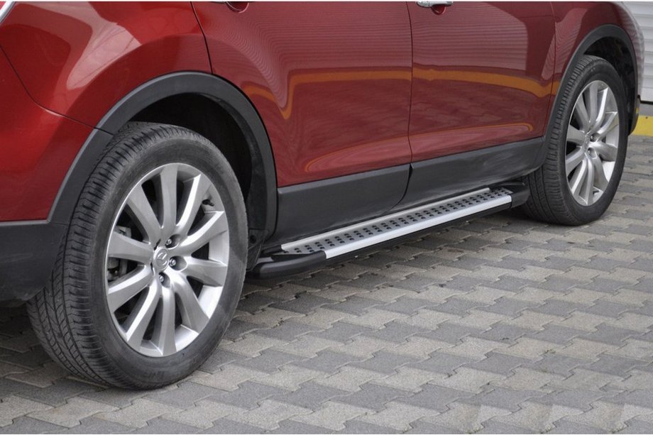 Mazda CX-9 2007-2016 Trittbretter Allmond Grey (2 Stk., Alu) Image