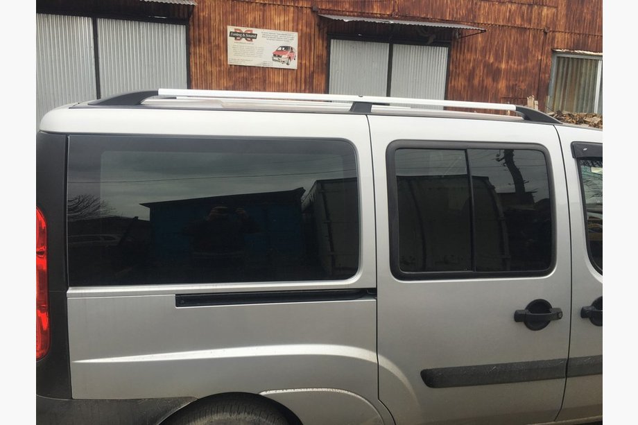 Fiat Doblo I 2001-2005 Dachreling Chrom Metallfüße Foto 4