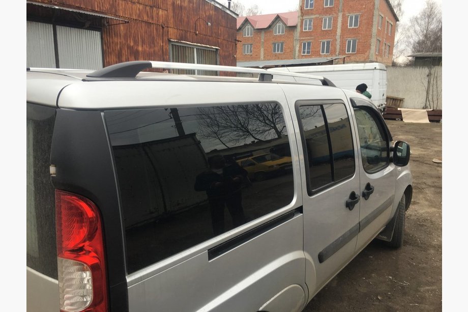 Fiat Doblo I 2001-2005 Dachreling Chrom Metallfüße Foto 5