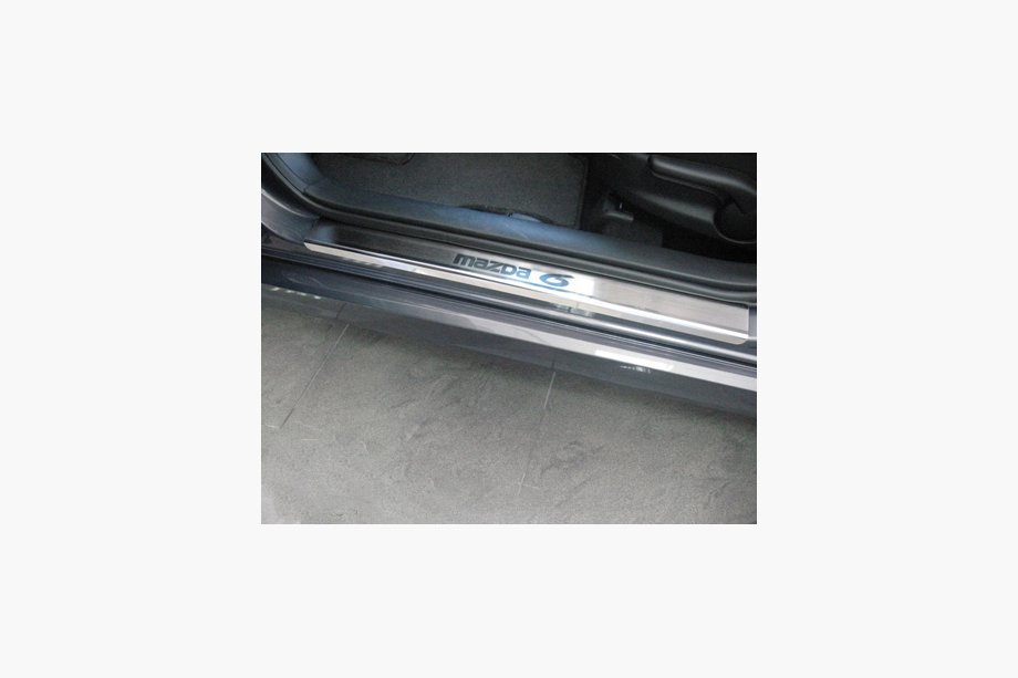Mazda 6 2008-2012 Einstiegsleisten Abdeckungen Nataniko (4 Stk., Edelstahl) Premium - 3M Klebeband, 0.8 mm Image
