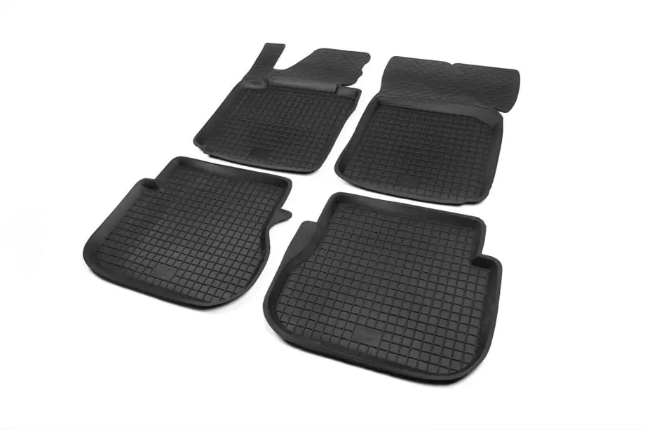 Volkswagen Caddy 2010-2015 Gummimatten mit Rand (4 Stk, Polytep) Image