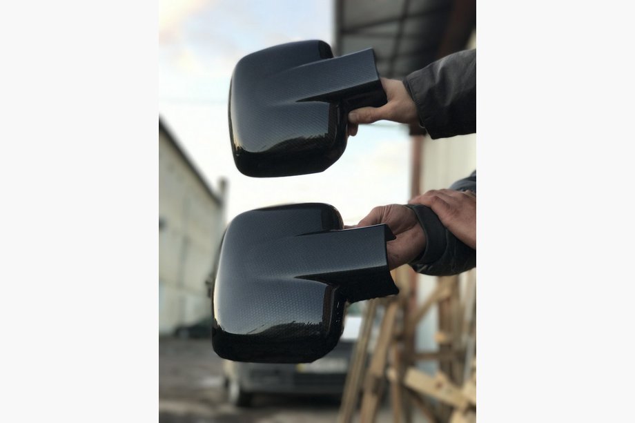 Mercedes Vito W638 1996-2003 Spiegelabdeckungen (2 Stk, Carbon) Foto 4