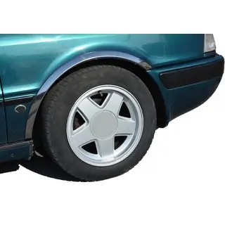 Radlaufblenden (1987-1991, 4 Stk., Edelstahl) Audi 80/90 1987-1996 Foto 1