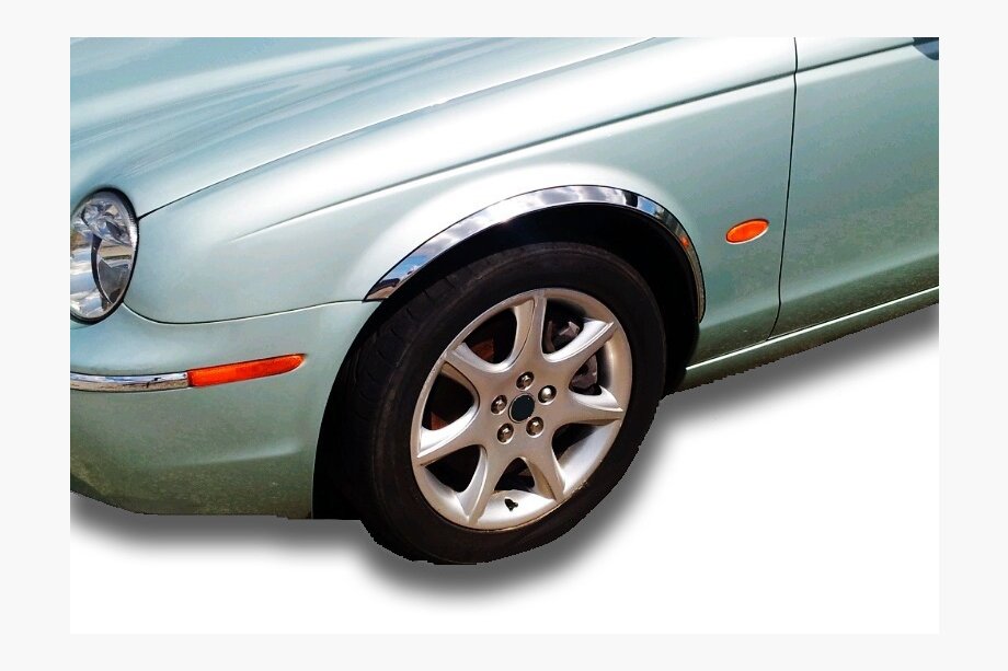 Jaguar X-Type 2001-2009 Radlaufleisten Edelstahl (4 Stk) Image