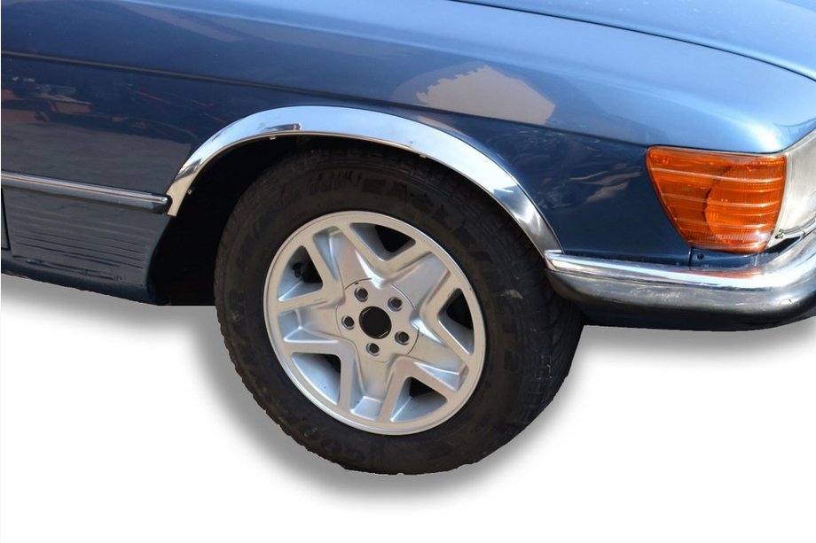 Mercedes W107 1971-1989 Radlaufleisten Edelstahl (4 Stk) Image