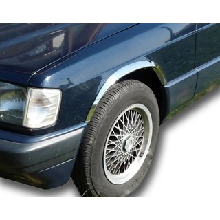 Radlaufverkleidungen 1988-1993 (4 Stk, Edelstahl) Mercedes W201 (190) 1982-1993 Foto 1