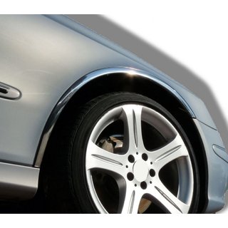 Radlaufverkleidungen (4 Stk, Edelstahl) Mercedes E-сlass W211 2002-2009 Foto 1
