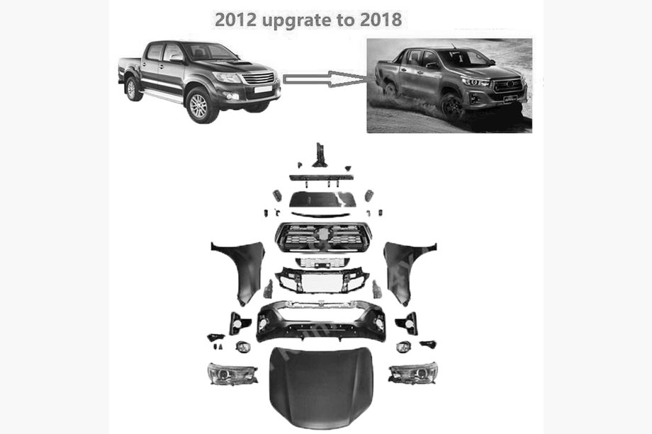 Toyota Hilux 2006-2015 Facelift Kit auf 2019 Image
