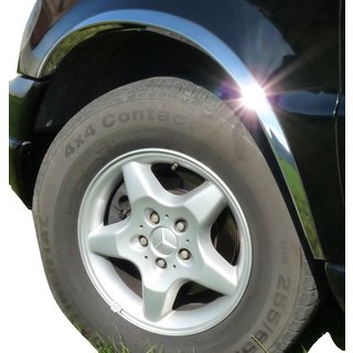 Radlaufverkleidungen (4 Stk, Edelstahl) Mercedes ML W163 1997-2005 Foto 1