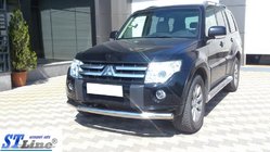Mitsubishi Pajero Wagon III 1999-2006 Frontschutzbügel ST008 (Edelstahl) Foto 6