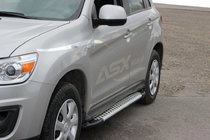 Mitsubishi ASX 2010-2023 Trittbretter Allmond Grey (2 Stk., Alu) Foto 1