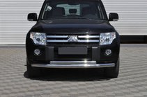 Mitsubishi Pajero Wagon IV 2006-2021 Frontschutzbügel ST014 (Edelstahl) 60/42 mm Foto 1