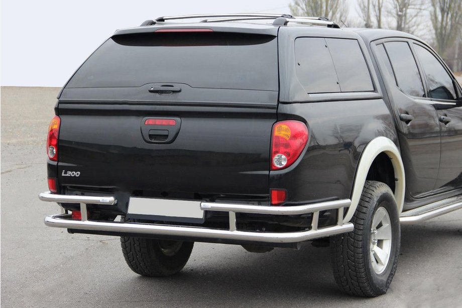 Mitsubishi L200 2006-2015 Heckschutz AK0022 (Edelstahl) Image