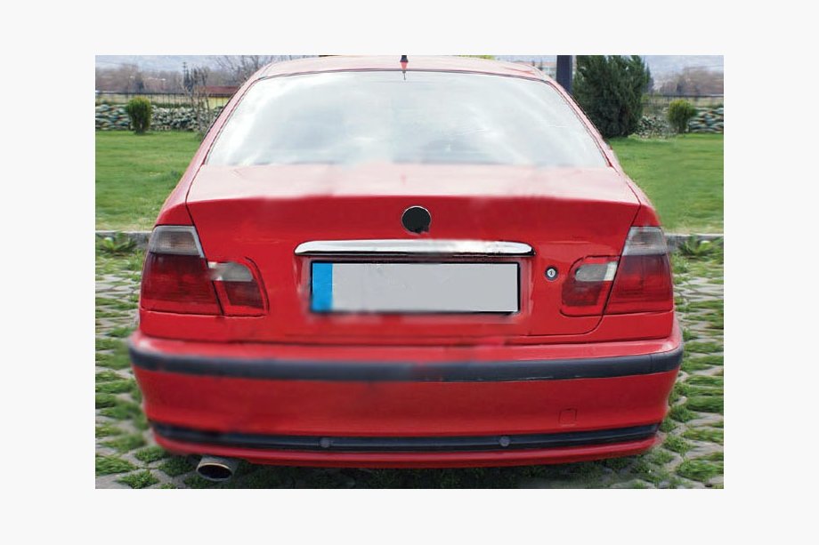 BMW 3 Series E46 1998-2006 Chromleiste über dem Kennzeichen Image
