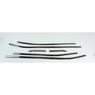 Fensterleisten Schwarz Chrom (6 Stk, Edelstahl) Jeep Renegade 2014- Foto 3