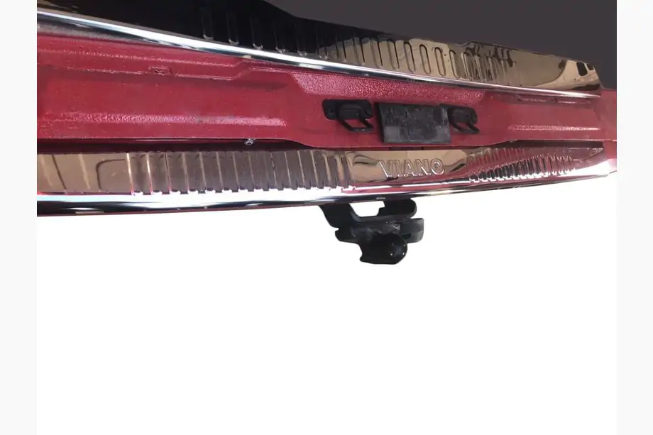 Mercedes Viano 2004-2014 Heckstoßstangenschutz mit Kante (Omsa, Edelstahl) Image