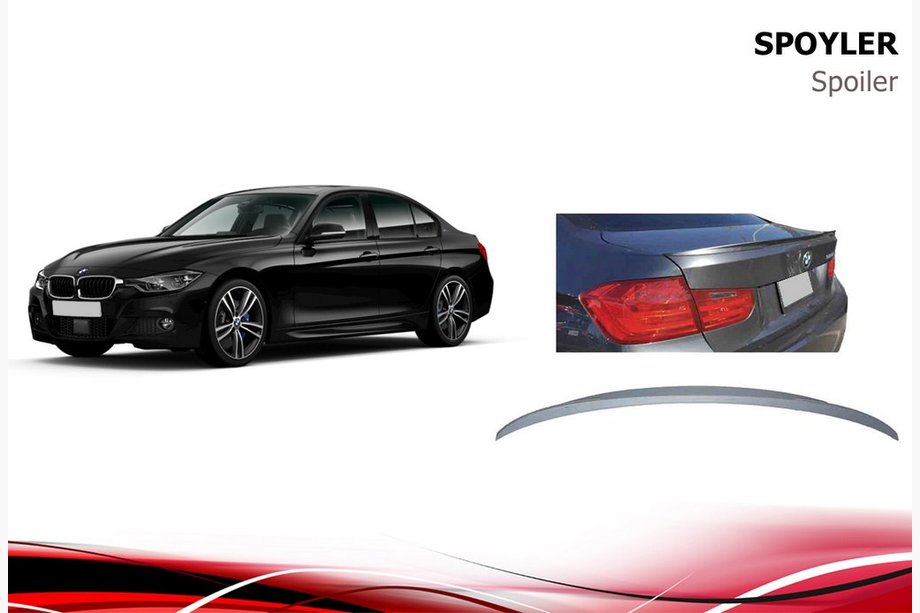 BMW 3 Series F30/F31 2012-2019 Heckspoiler Niken (grundiert zum Lackieren) Image