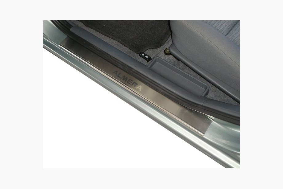 Nissan Almera B10 Classic 2006-2012 Einstiegsleisten Abdeckungen Nataniko (4 Stk., Edelstahl) Premium - 3M Klebeband, 0.8 mm Image