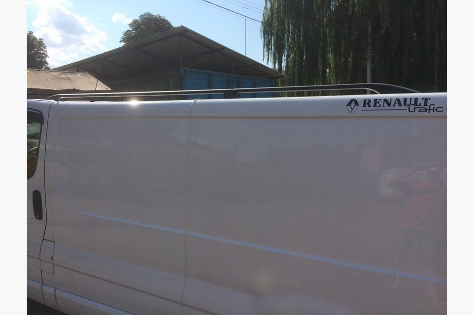 Nissan Primastar 2002-2014 Dachreling Schwarz Kurze Basis, Kunststoff-Fuesse Foto 8