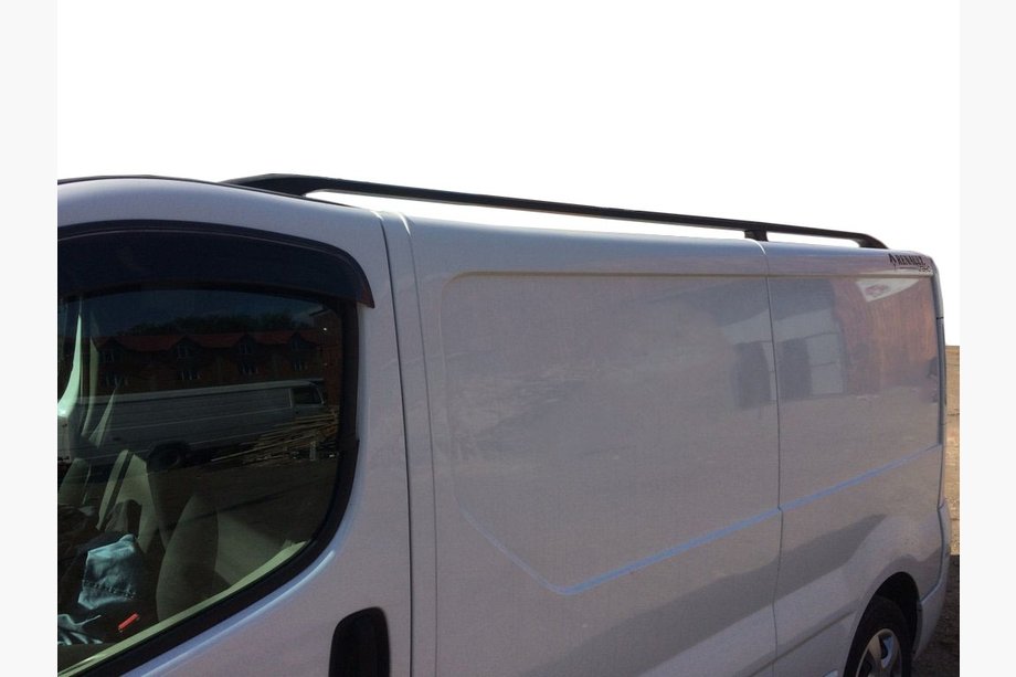 Nissan Primastar 2002-2014 Dachreling Schwarz Kurze Basis, Kunststoff-Fuesse Foto 7