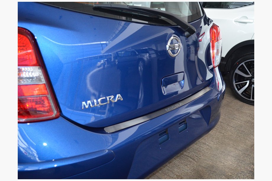 Nissan Micra K13 2011-2016 Heckstoßstangenabdeckung Natanika (Edelstahl) Image