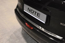 Nissan Note 2004-2012 Heckstoßstangenschutz mit Kante Nataniko (2005-2007, Edelstahl) Foto 1
