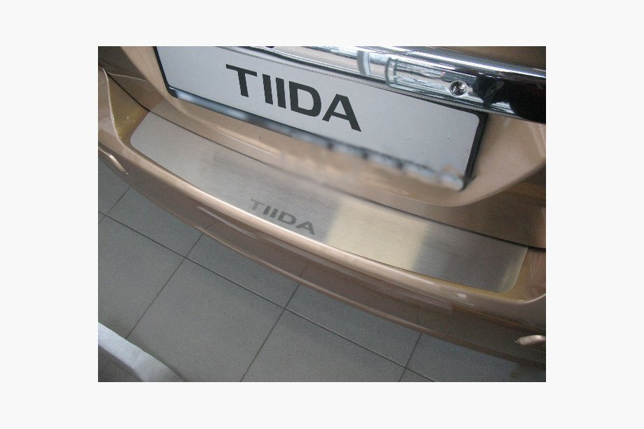 Nissan Tiida 2004-2011 Heckstoßstangenschutz Nataniko (Edelstahl) Image