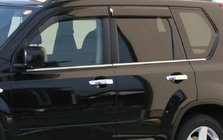 Nissan X-trail T30 2002-2007 Fensterrahmen Blenden Edelstahl (6 Stk) Foto 1