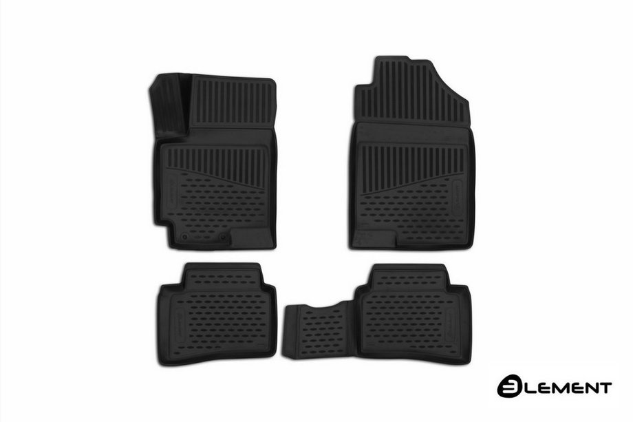 Hyundai Accent 2017-2023 Gummimatten (Comfort) 3D für Innenraum (4 Stk, Novline) Image