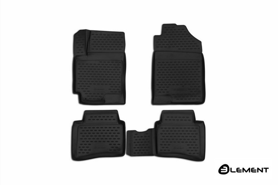 Kia Rio 2017- 3D Gummimatten Innenraum (4 Stk, Novline) SD/HB (X-Line) Image