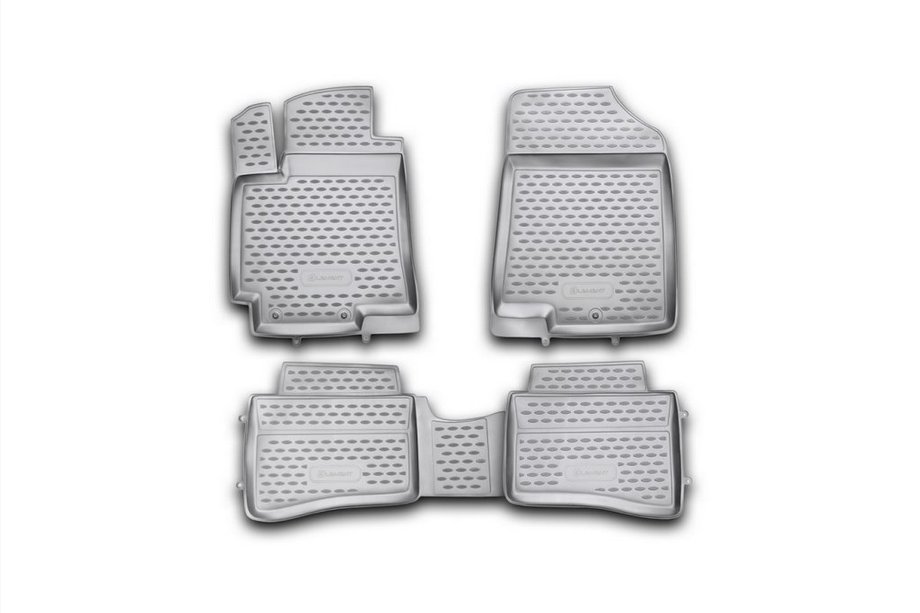 Hyundai Accent 2011-2017 Gummifußmatten für Innenraum (4 Stk, Novline) HB Image