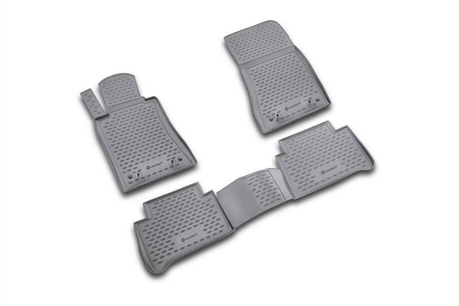 Mercedes E-class W211 2002-2009 Gummimatten Innenraum (4 Stk, Novline) Hinterradantrieb Image