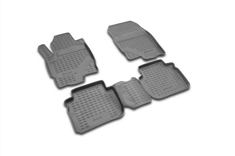Mitsubishi Colt 2004-2012 (2003↗) Gummimatten Innenraum (4 Stk, Novline) 5D Image