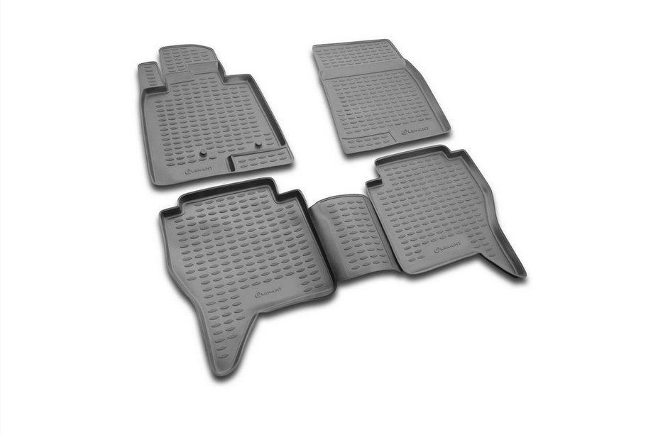 Mitsubishi Pajero Wagon IV 2006-2021 Gummimatten für den Innenraum (4 Stk, Novline) Image