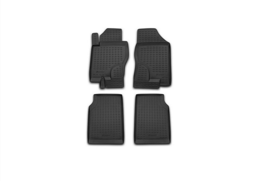 Nissan Navara 2006-2015 (2005↗) Gummimatten Innenraum (4 Stk, Novline) Schaltgetriebe Foto 1