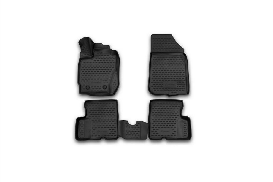 Renault Duster 2008–2017 (2015↗) 3D Gummimatten (mit Griff für Fernentriegelung der Tankklappe) Innenraum (4 Stk, Novline) 2WD Image
