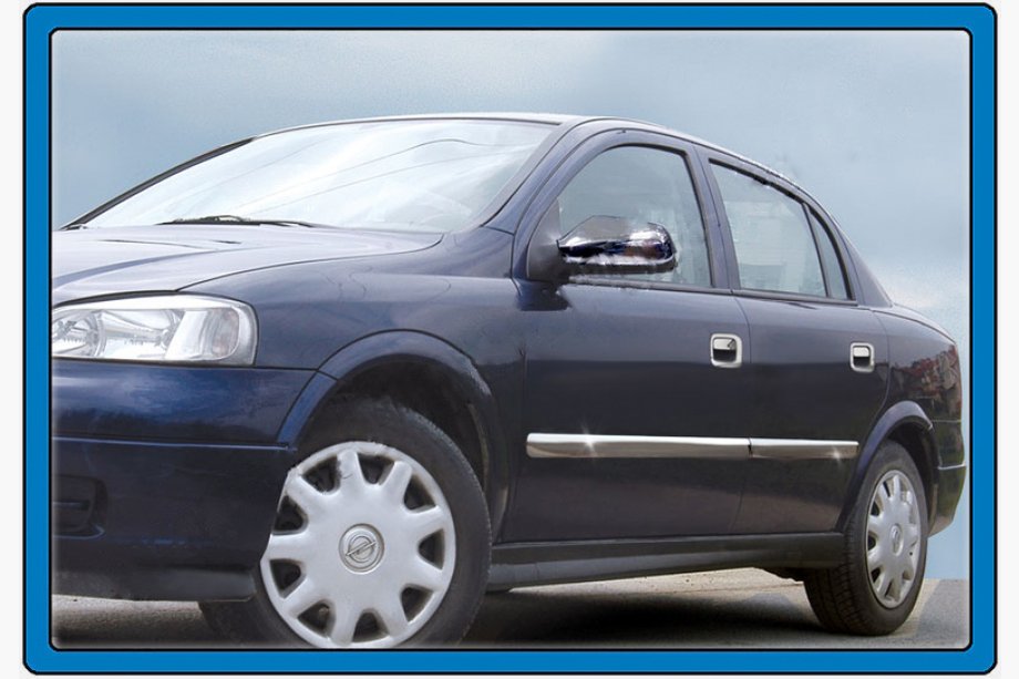 Opel Astra G classic 1998-2012 Türleisten Edelstahl (4 Stk) OmsaLine - Italienischer Edelstahl Image