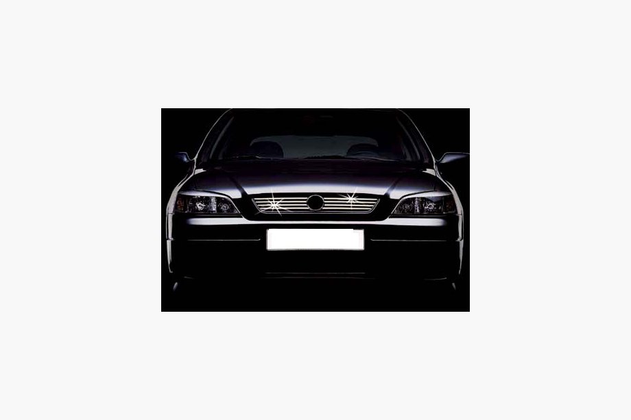 Opel Astra G classic 1998-2012 Chrom Kühlergrill Abdeckungen (8 Stk, Edelstahl) Image