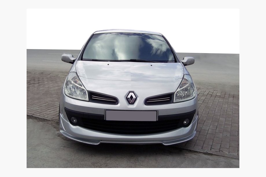 Renault Clio III 2005-2012 Frontstoßstangenlippe V1 (grundiert zum Lackieren) Image