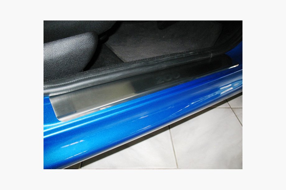 Peugeot 206 1998-2024 Einstiegsleisten Natanika Premium (4 Stk, Edelstahl) Image