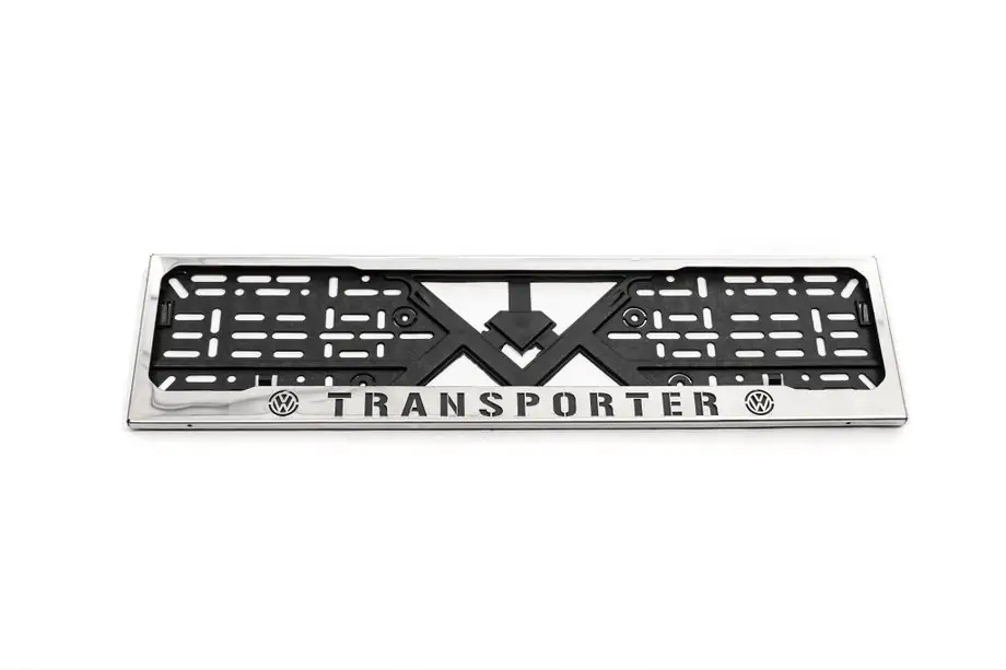 Volkswagen T5 2010-2015 Kennzeichenhalter Chrom Transporter (1 Stk, Edelstahl) Image