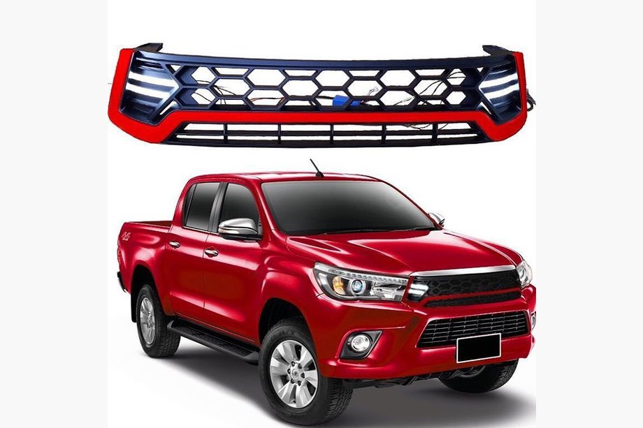 Toyota Hilux 2015- Frontgrill mit LED Schwarz Image