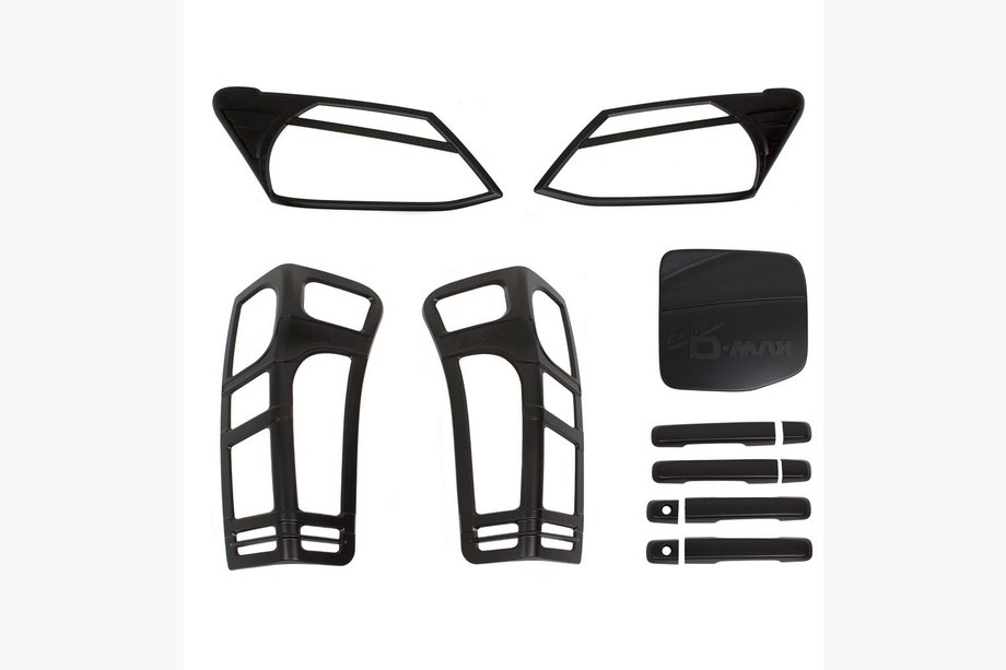 Isuzu D-Max 2011-2019 Set Zierleisten (schwarzes ABS) Image
