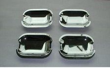 Mercedes ML W163 1997-2005 Chrom Unterlagen für Türgriffe (4 Stk., Edelstahl) Foto 1