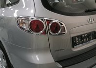 Hyundai Santa Fe 2 2006-2012 Chrom Blenden für Rückleuchten (2 Stk., Kunststoff) Foto 1