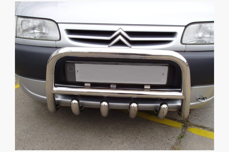 Peugeot Partner 1996-2008 Frontbügel QT006 (Edelstahl) 60 mm Image