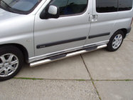 Citroen Berlingo 1996-2008 Seitliche Rohre (2 Stk., Edelstahl) Ø60, ohne Kunststoffabdeckungen Foto 1