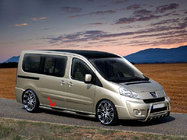 Fiat Scudo 2007-2015 Seitliche Rohre BB002 (2 Stk., Edelstahl) 60 mm, kurzer Radstand Foto 2